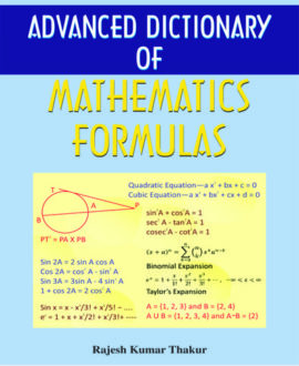 Advanced dictionary of mathematics formulas