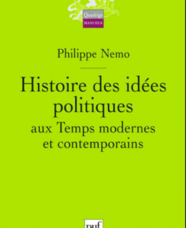 Histoire des idées politiques aux temps modernes et contemporains
