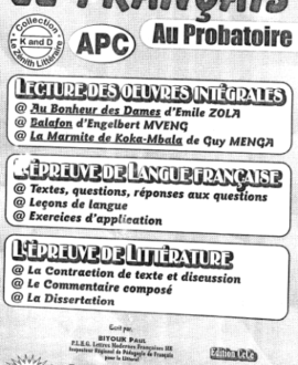 La collection le Zénith littéraire : Le français au Probatoire (APC)