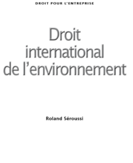 Droit international de l’environnement